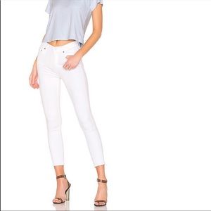 Citizens of Humanity Rocket Crop High Rise Skinny Jeans White Size 24